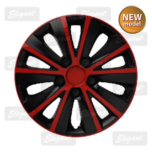 Колпаки на колеса R13'' ELEGANT RAPID red&amp;black
