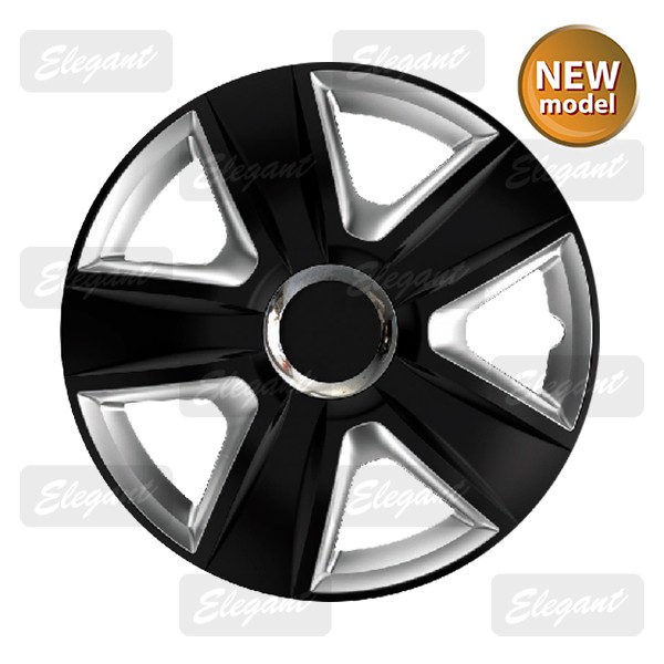 Колпаки на колеса R15'' ELEGANT ESPRIT RC black&amp;silver