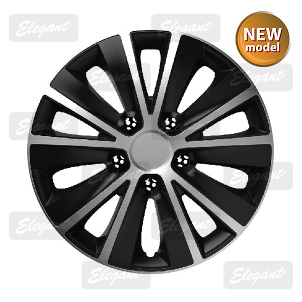 Колпаки на колеса R16'' ELEGANT RAPID silver&amp;black