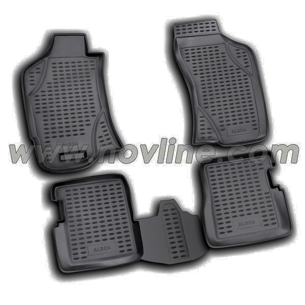 Резиновые коврики Novline для Fiat Albea