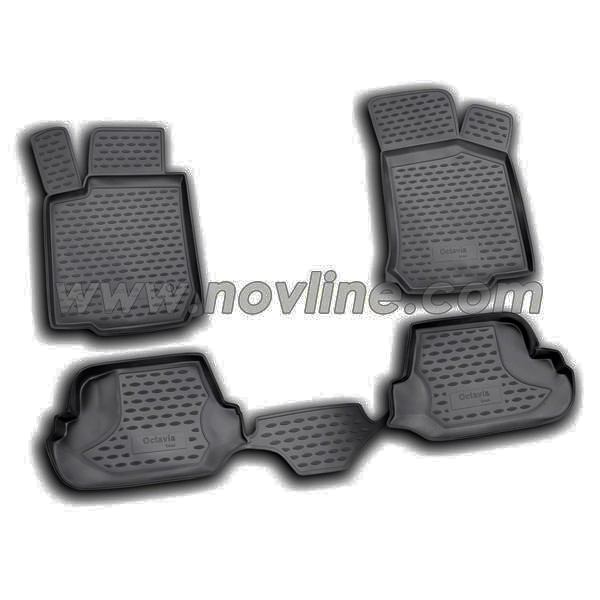 Резиновые коврики Novline для Skoda Octavia (A4)
