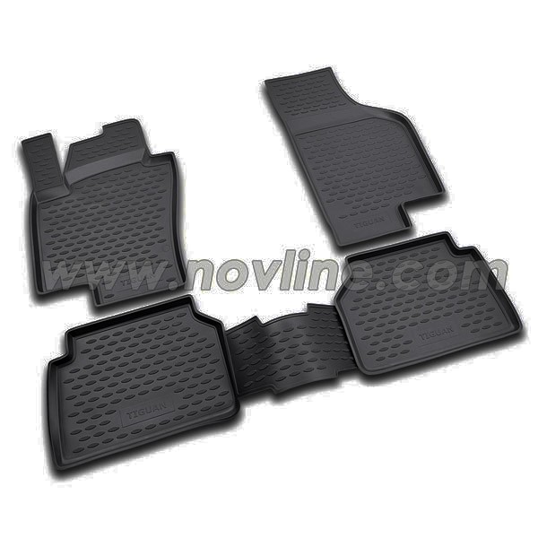 Резиновые коврики Novline для Volkswagen Tiguan